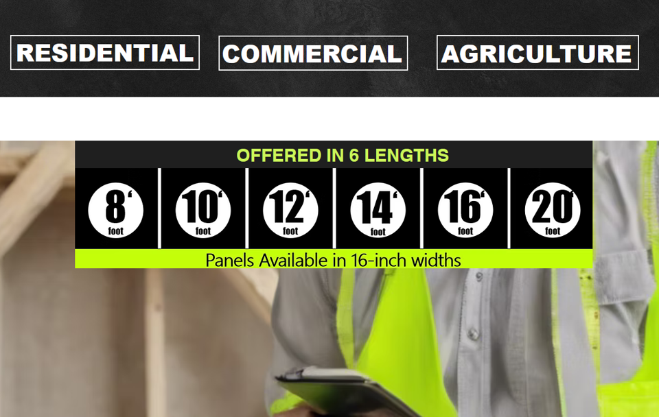 Offered in 6 Lengths